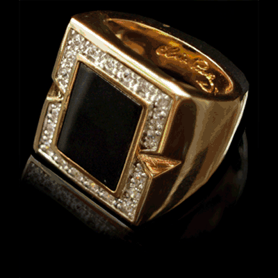 Elvis Black Onyx Ring