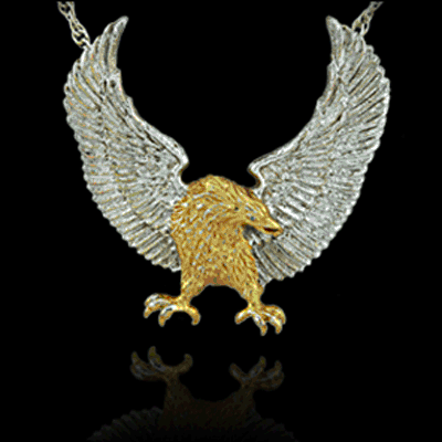 Elvis American Eagle Pendant - Large