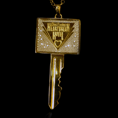 Heartbreak Hotel Room Key Pendant with Diamonds<br>