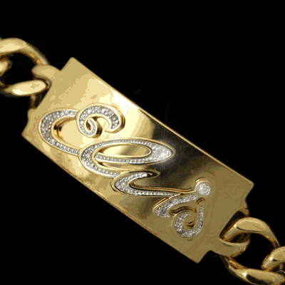 Signature I.D Bracelet Gold Plated