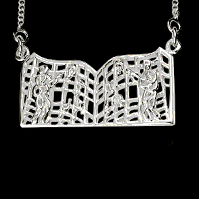 Elvis's 'Graceland Gates' Silver Pendant