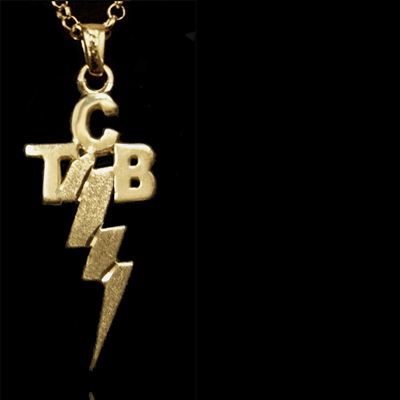 'TCB' Pendant - 9 Karat Gold - Small